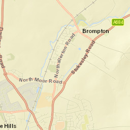 37 Church View, Brompton, Northallerton Street Map