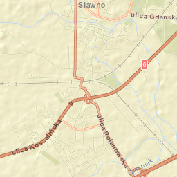 Sławno Street Map
