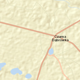 Czarna Dąbrówka Street Map