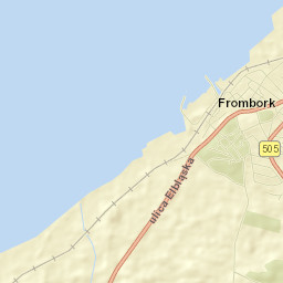 Frombork Street Map