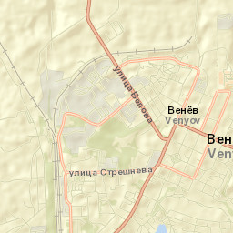 Venëv Street Map