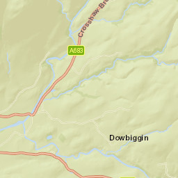 Hebblethwaite Hall Lane, Yorkshire Dales National Park Street Map