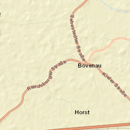 Bovenau Street Map