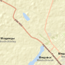 Meshchovsk Street Map