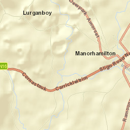 Manorhamilton Street Map