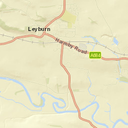 Railway Street, Leyburn, North Yorkshire Street Map