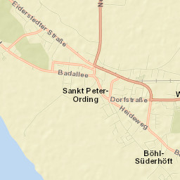 Sankt Peter-Ording Street Map