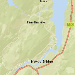 Lakeside, at Lakeside car park (Unmarked), Lake District Nati Street Map