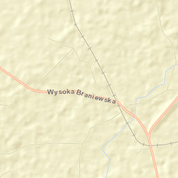 Powiat braniewski Street Map