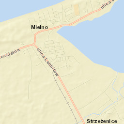 Mielno Street Map