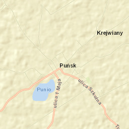 Puńsk Street Map