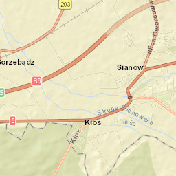 Sianów Street Map