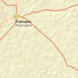 Pieniężno Street Map
