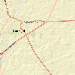 Lazdijai Street Map