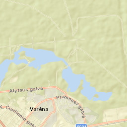 Varėna Street Map