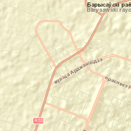 Barysaw Street Map