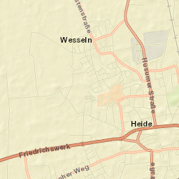 Wesseln Street Map