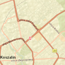 Koszalin Street Map