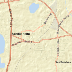 Bordesholm Street Map