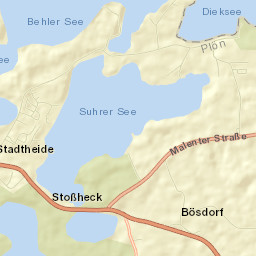 Bösdorf Street Map
