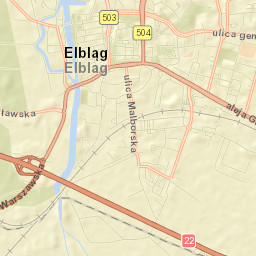 Elbląg Street Map