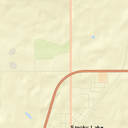 Smoky Lake Street Map