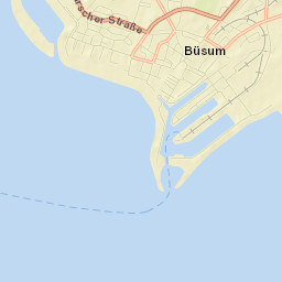 Büsum Street Map