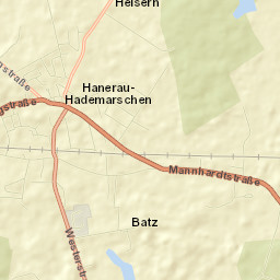 Hanerau-Hademarschen Street Map
