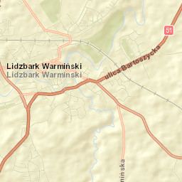 Lidzbark Warmiński Street Map