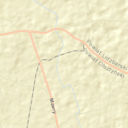 Powiat lidzbarski Street Map