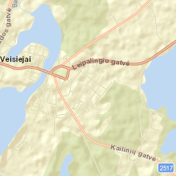 Veisiejai Street Map
