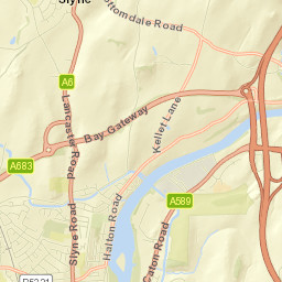 2 Mannin Way, Lancaster, Lancashire LA1 Street Map