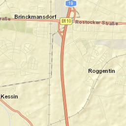 Roggentin Street Map