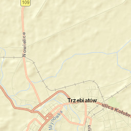 Trzebiatów Street Map