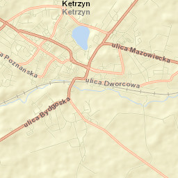 Kętrzyn Street Map