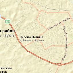 Zubova Polyana Street Map