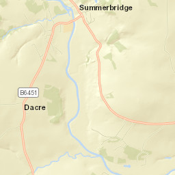 B6451, Harrogate, North Yorkshire HG3 Street Map