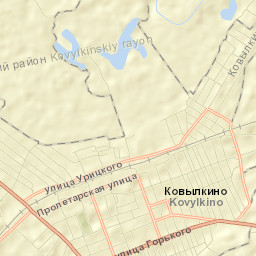 Kovylkino Street Map