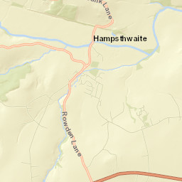 Church Lane, Hampsthwaite, North Yorkshire HG3, UK Street Map