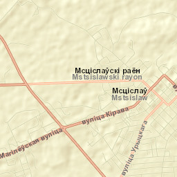 Mstsislaw Street Map