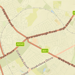 Harrogate Street Map