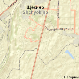 Shchëkino Street Map