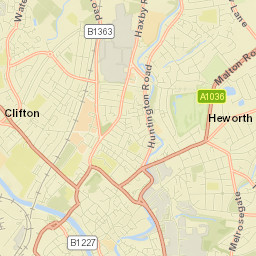 City of York, UK Street Map