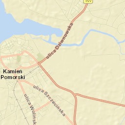 Kamień Pomorski Street Map