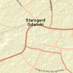 Starogard Gdański Street Map