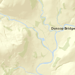 Dunsop Bridge, o/s Post Office (Unmarked), Clitheroe, Lancash Street Map