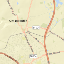 Loshpot Lane, Wetherby, North Yorkshire Street Map