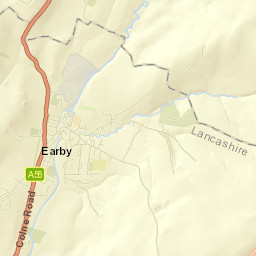 Earby Street Map