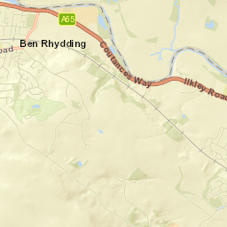 Burley in Wharfedale Street Map