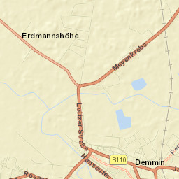 Demmin Street Map